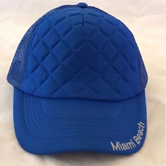 Surf Style Miami Beach Royal Blue Trucker Hat - Picture 2 of 9